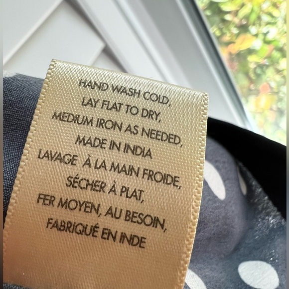 ANTHROPOLOGIE Porridge Equestrian Horse Print Fit & Flare Navy Blue Dress - Sz S - Picture 7 of 11